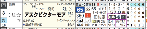 アスクビクターモア(田辺騎手)