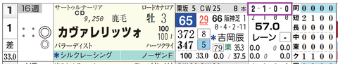 カヴァリレッツォ（「全成績」）