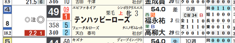 テンハッピーローズ（「コース実績」）