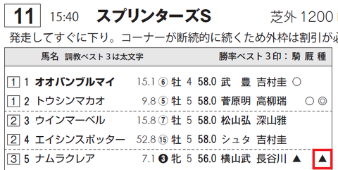 ナムラクレア（ミッキーアイル産駒）