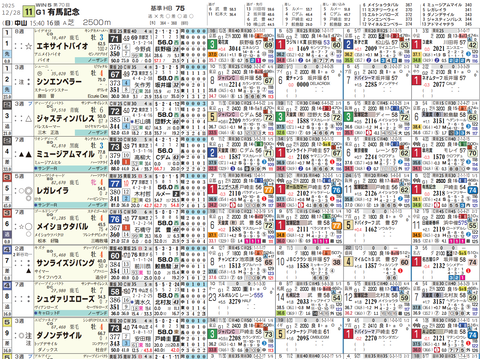 有馬記念の想定１