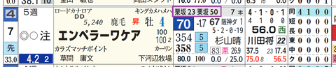 エンペラーワケア（「追切指数」）