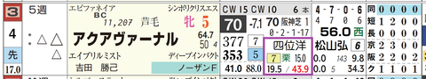 アクアヴァーナル（四位厩舎）