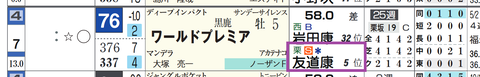 ワールドプレミア（２頭出し以上は「＊」で表示）