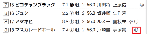 マスカレードボール(手塚厩舎)
