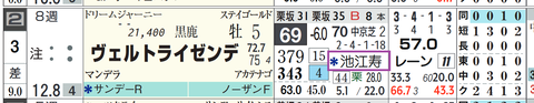 ヴェルトライゼンデ（２頭出し以上は「＊」で表示）