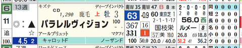 パラレルビジョン（「騎手×厩舎成績」）