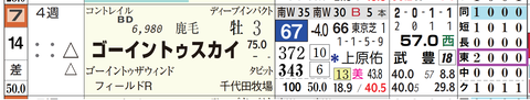 ゴーイントゥスカイ(「コース実績」)