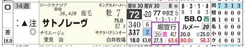 サトノレーヴ（堀厩舎）