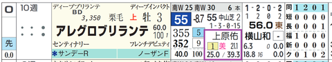 アレグロブリランテ（上原佑厩舎）