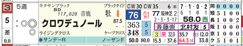クロワデュノール(「騎手×厩舎成績」)