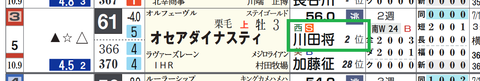 オセアダイナスティ(川田騎手)