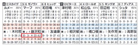 ゼンノヴァース（藤沢和雄厩舎）