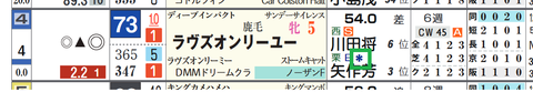 ラヴズオンリーユー（２頭出し以上は「＊」で表示）