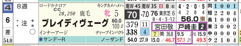 ブレイディヴェーグ（「騎手×厩舎成績」）