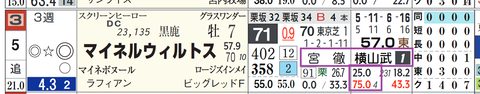 マイネルウィルトス（「騎手×厩舎成績」）