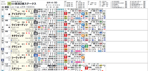 新潟２歳Ｓの想定版