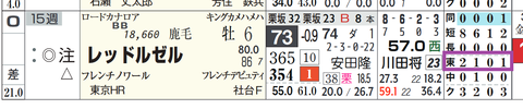 レッドルゼル（「コース実績」）