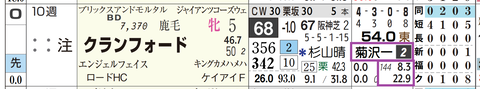 クランフォード(菊沢一騎手)