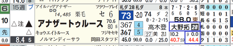 アナザートゥルース（大野騎手）