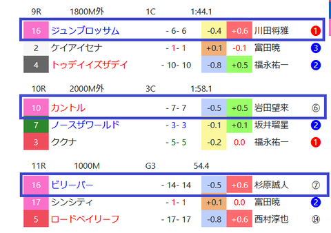 新潟の芝の馬場傾向２