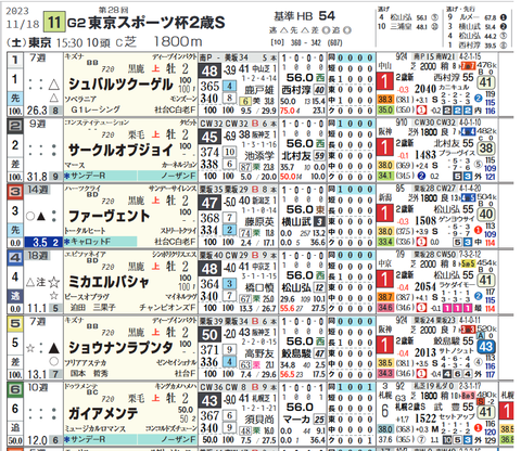 東京スポーツ杯２歳Ｓ１