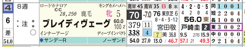 ブレイディヴェーグ（「コース実績」）