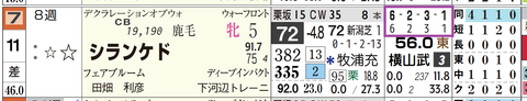 シランケド（「全成績」「芝成績」）