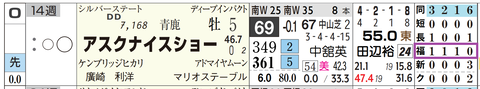アスクナイスショー（「コース実績」）