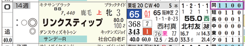 リンクスティップ（「距離実績」）