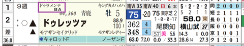 ドゥレッツァ(ドゥラメンテ産駒)