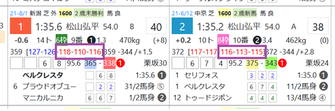 ベルクレスタ（レースラップ）