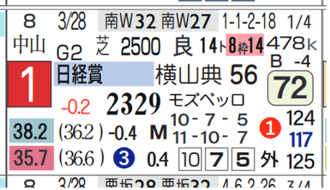 ミッキースワロー（日経賞）