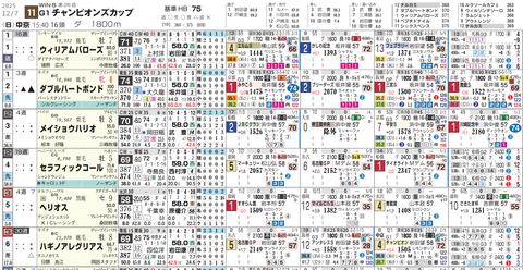 チャンピオンズＣの想定１
