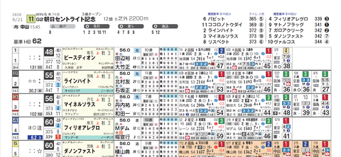セントライト記念(ヨコ)