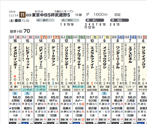 武蔵野S(タテ)