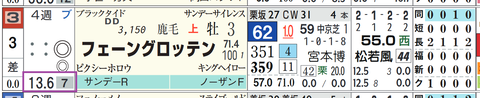 フェーングロッテン（予想人気）