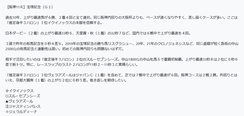 宝塚記念の予想