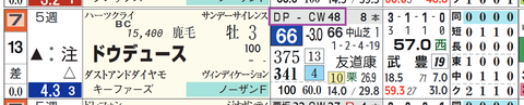 ドウデュース（「追切コース」）