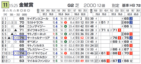 「基準ハイブリッド指数」金鯱賞