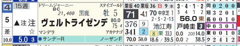 ヴェルトライゼンデ（「コース実績」）