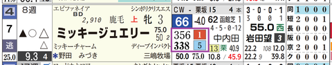 ミッキージュエリー（前後半５傑入り）