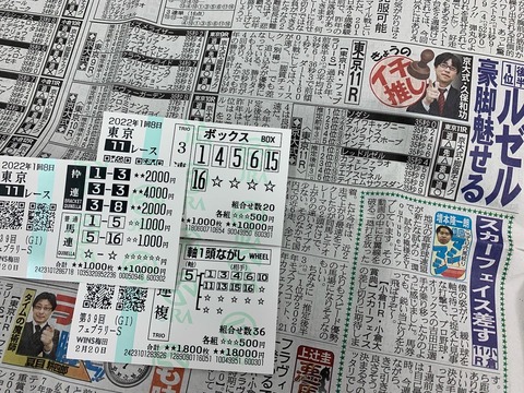 フェブラリーＳの馬券