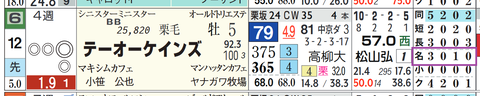 テーオーケインズ（「コース実績」）