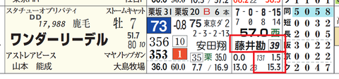 ワンダーリーデル(「騎手成績」)