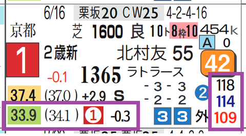 トータルクラリティ（新馬戦）