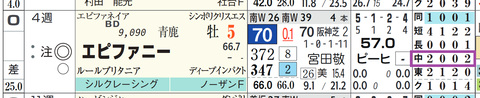 エピファニー（「コース実績」）