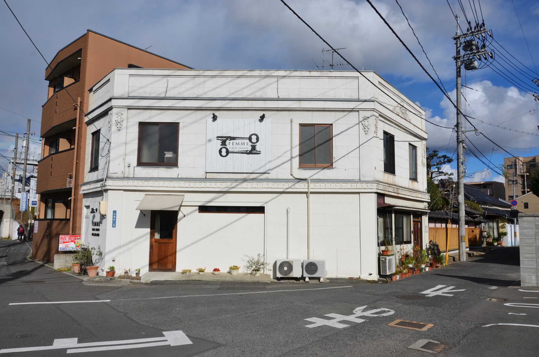 岡山市北区広瀬町 南方 近代建築 レトロ建築 町並み散策と近代建築