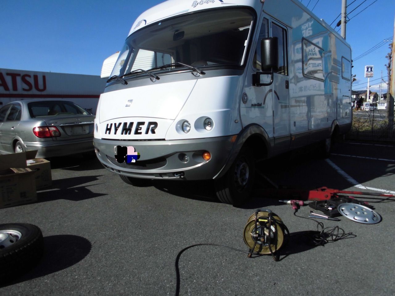 ハイマーキャンピングカーとジェットスキーで楽しむFree Styleハイマー冬支度 その①キャンピングカーの室内灯 その②キャンピングカーの室内灯 その①