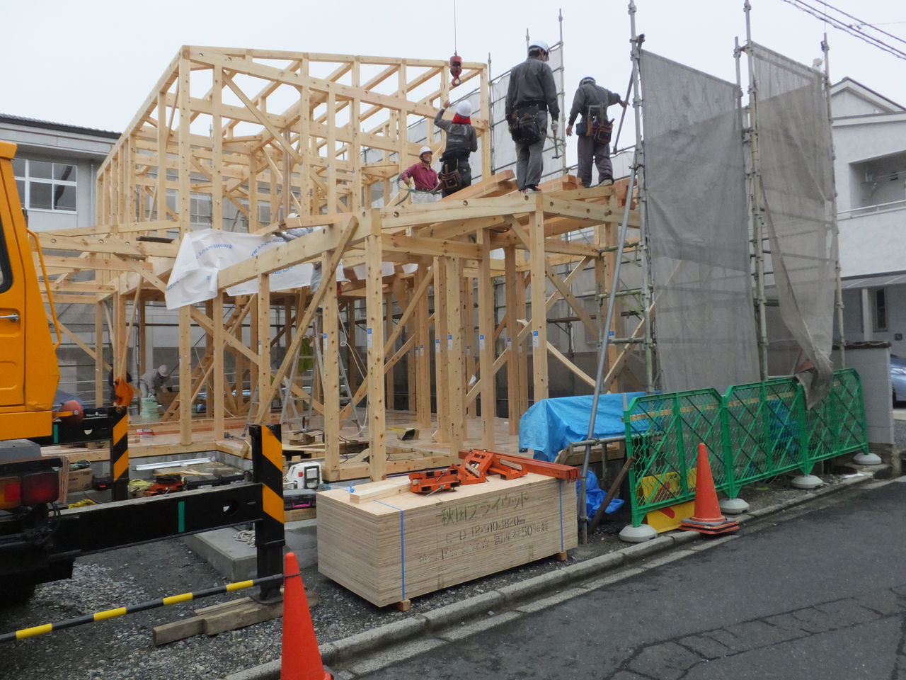 建前を行いました。 : 兵恵建設の木の家ブログ
